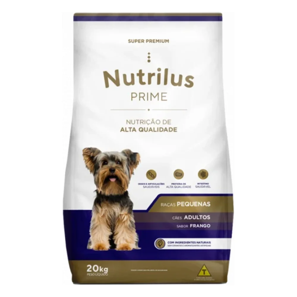 Ração Seca Nutrilus Prime Frango para Cães Adultos de Raças Pequenas