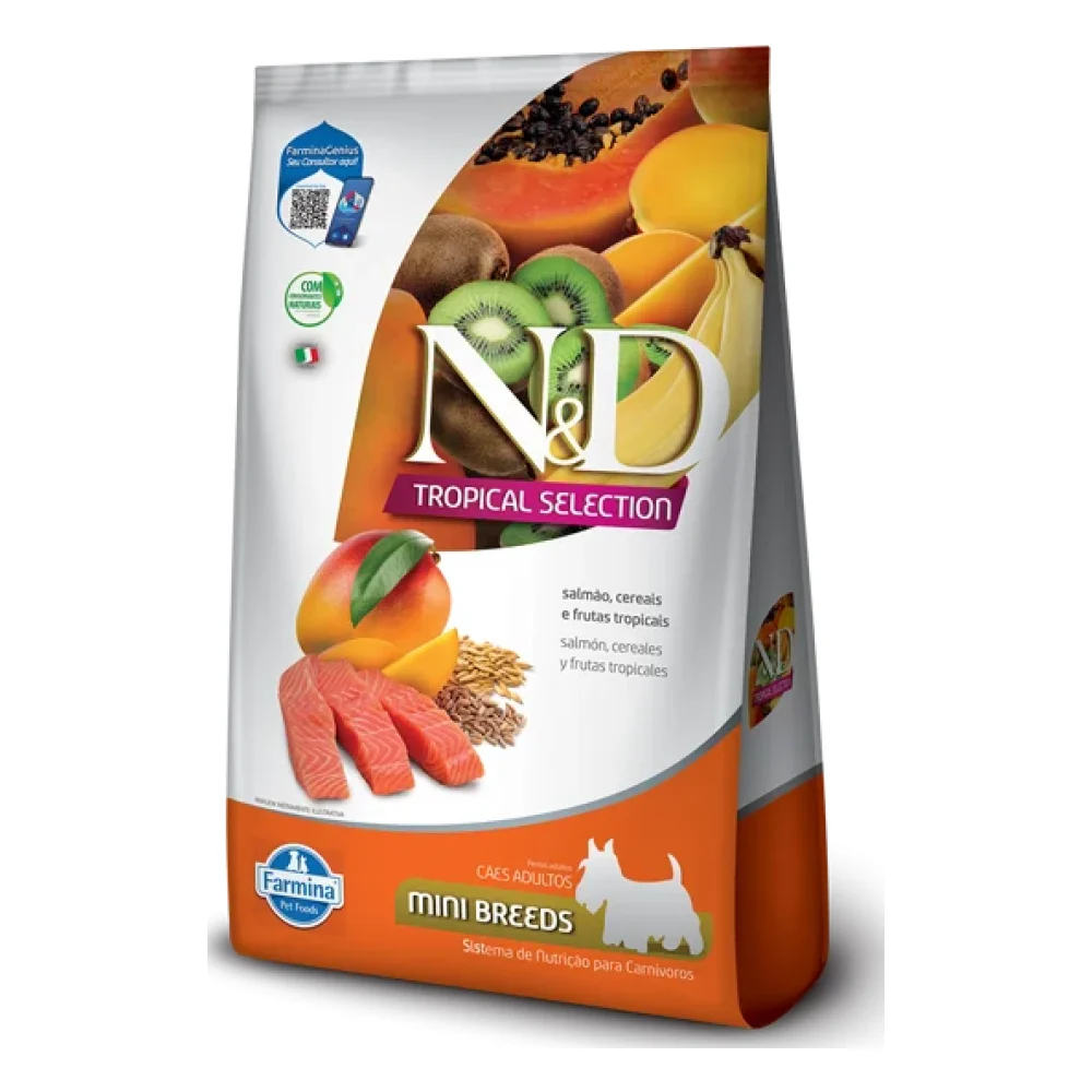 N&D Tropical Selection Canine Adult Salmão Mini