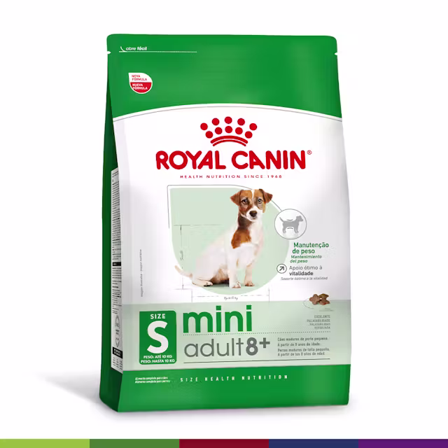 Royal Canin Mini Adult 8+ — Pacote com 7,5 kg
