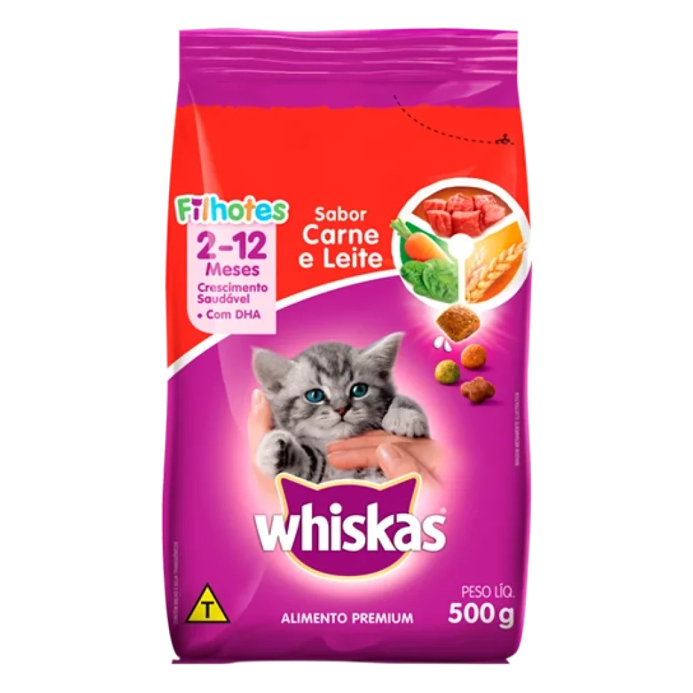 Whiskas® Sabor Carne & Leite para Filhotes