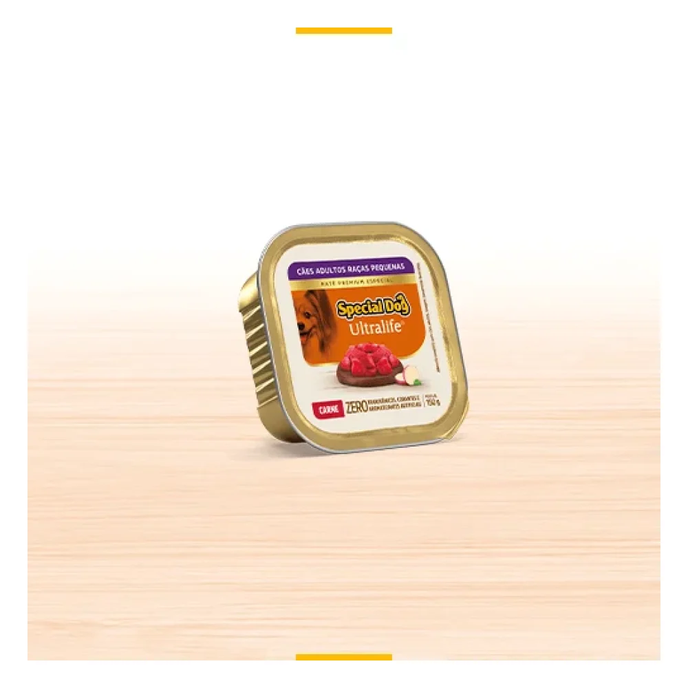 Special Dog Ultralife Patê Adultos Raças Pequenas Sabor Carne