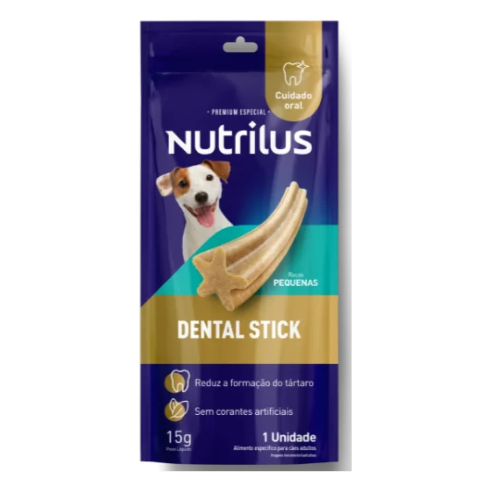 Petisco Nutrilus Dental Stick para Cães Adultos Porte Pequeno