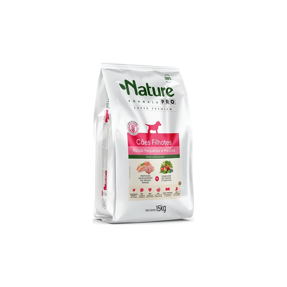 Alinutri Nature Fórmula PRO Cães Filhotes Raças Pequenas e Médias