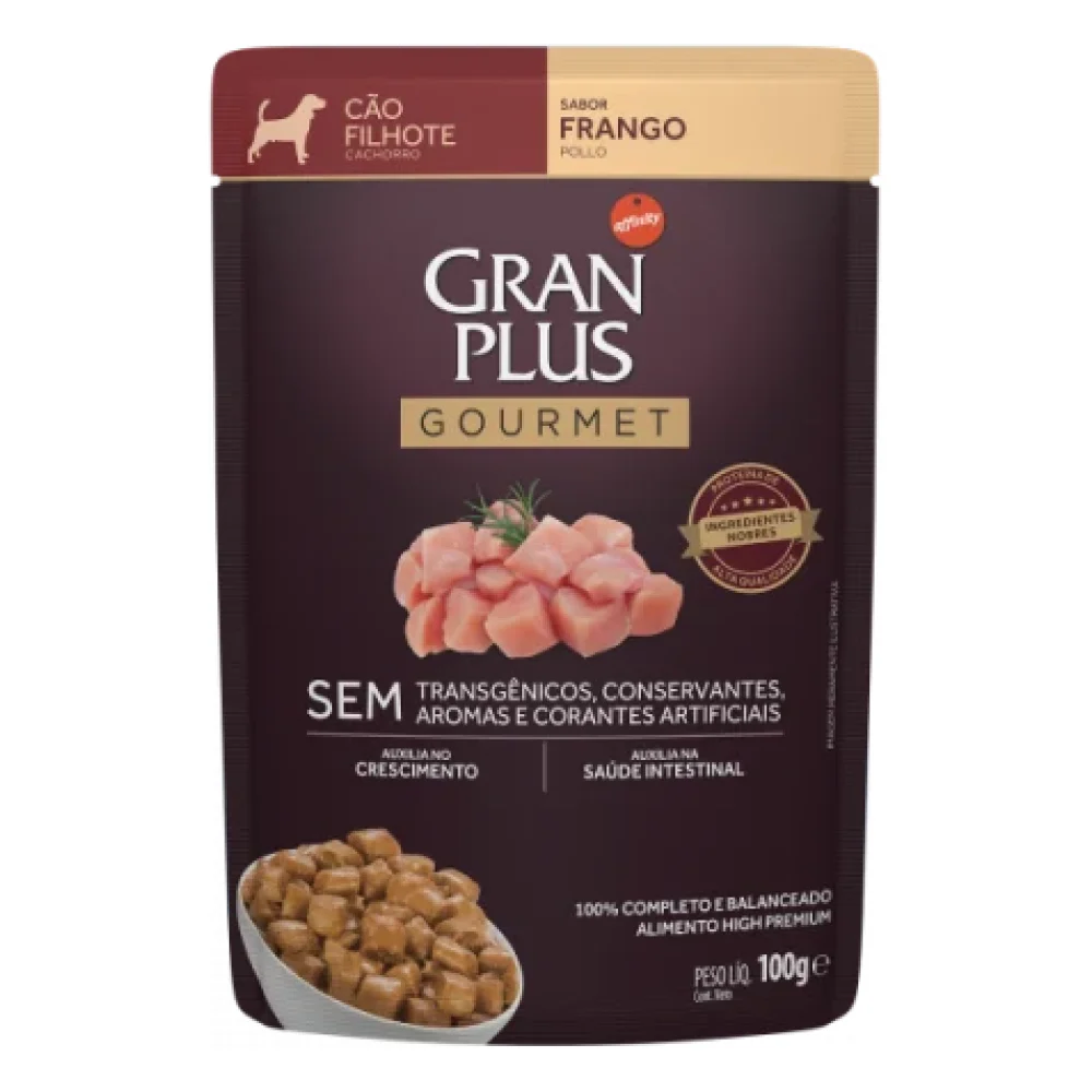 GranPlus Sachê Gourmet Cão Filhote Frango