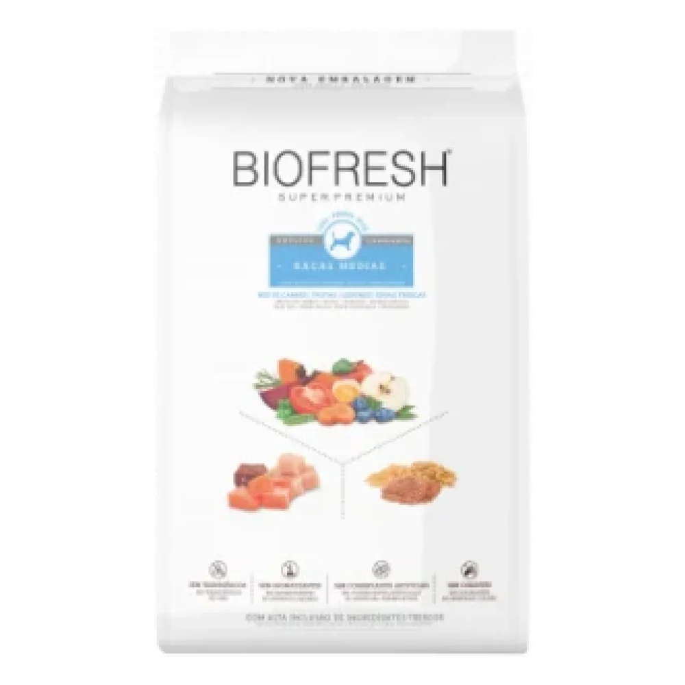 Biofresh Cão Adulto Castrado Média Sabor Mix de Carnes