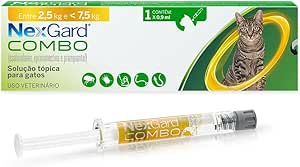NexGard Combo solução tópica para gatos — Cartucho contendo 1 ou 3 aplicador(es) (0,9 mL cada)
