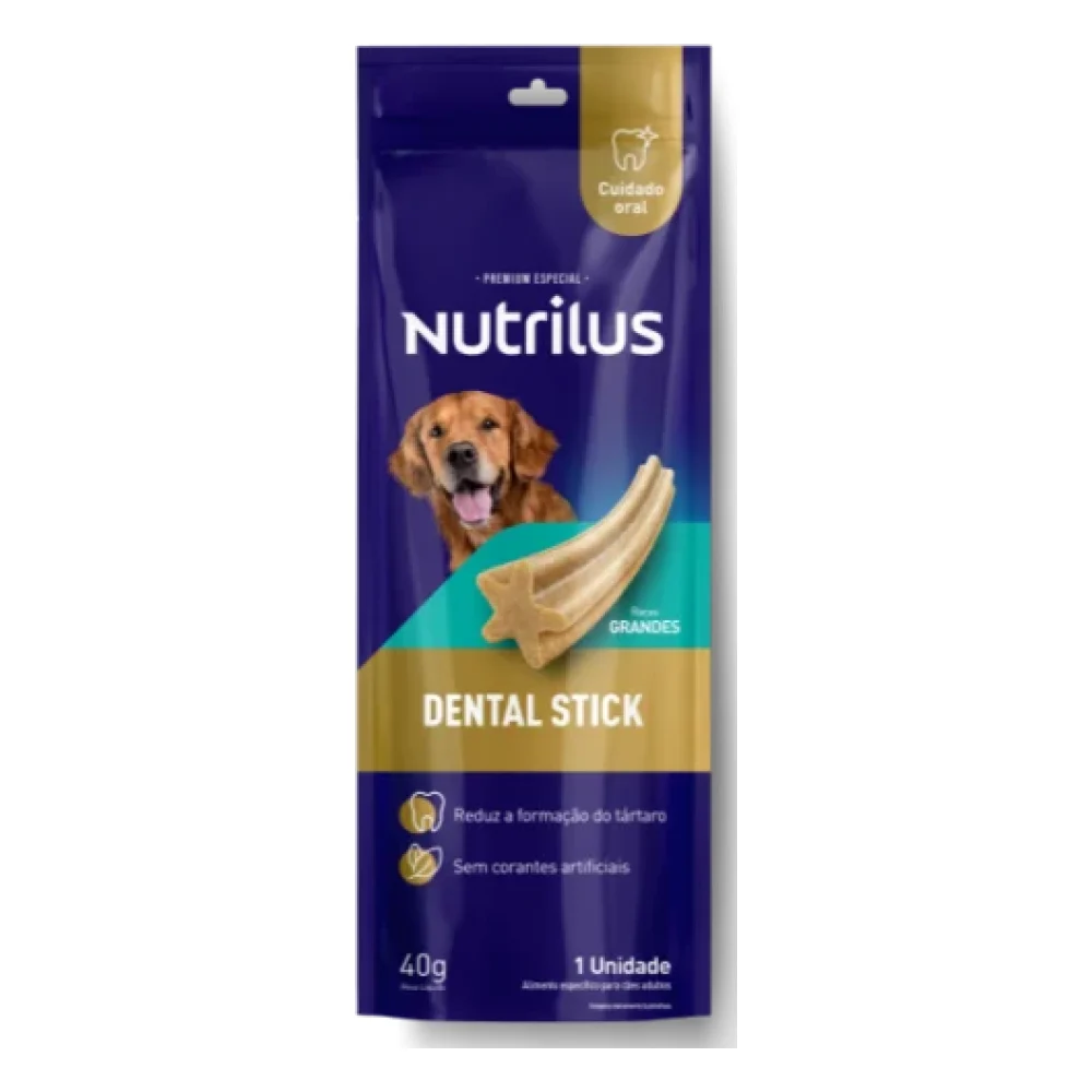 Petisco Nutrilus Dental Stick para Cães Adultos Porte Grande