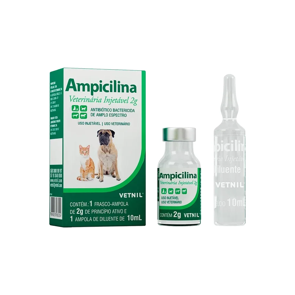 Ampicilina Veterinária Injetável