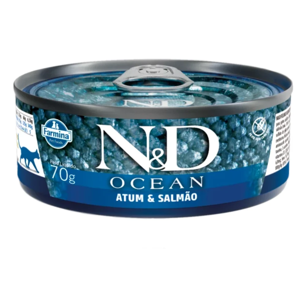 N&D Feline Ocean Atum & Salmão