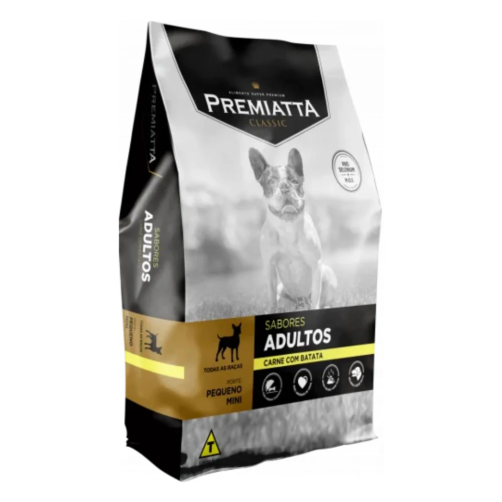 Premiatta Classic Adultos Carne com Batatas Raças Pequenas e Mini