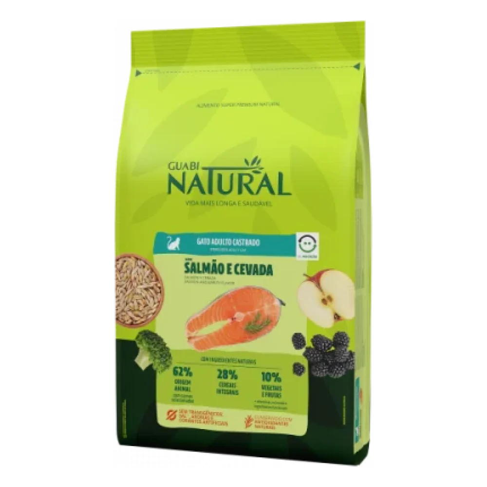 Guabi Natural Gato Castrado Salmão e Cevada