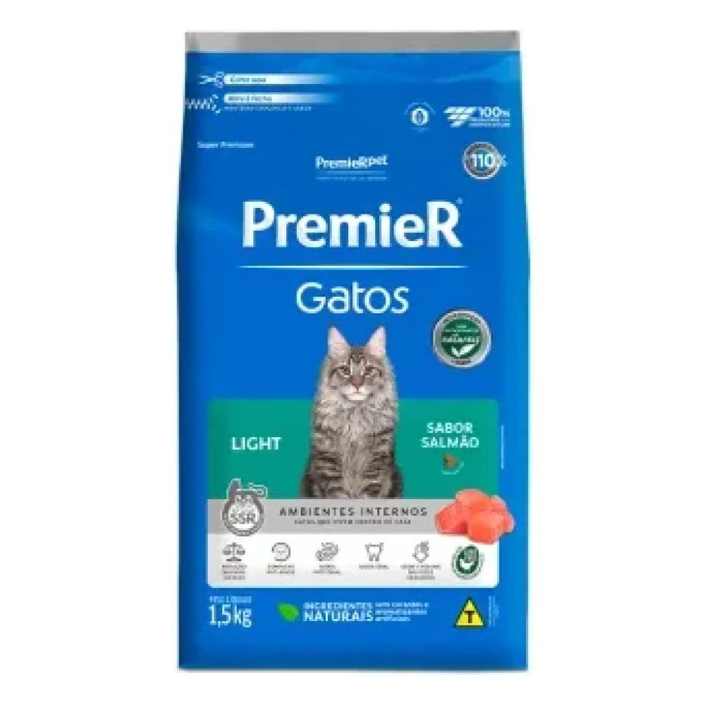 PremieR Ambientes Internos Gatos Adultos – Light