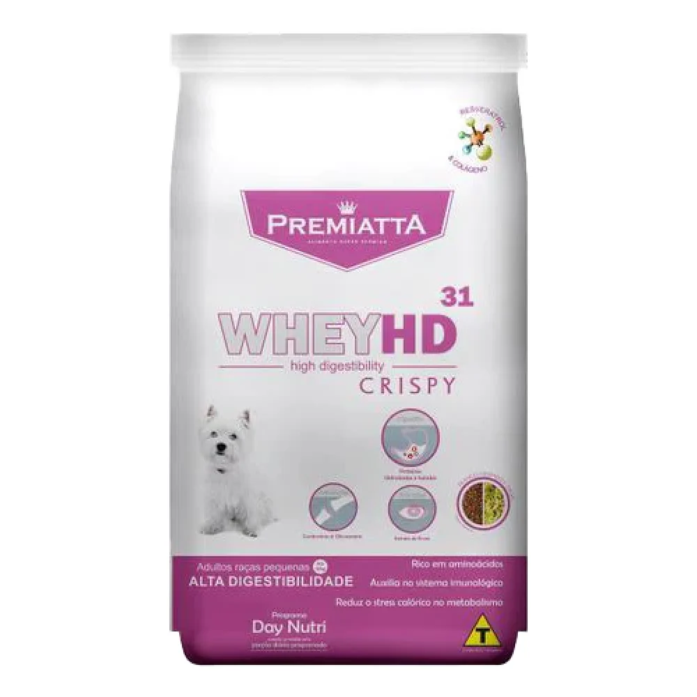 Premiatta Whey HD Adultos Crispy Raças Pequenas