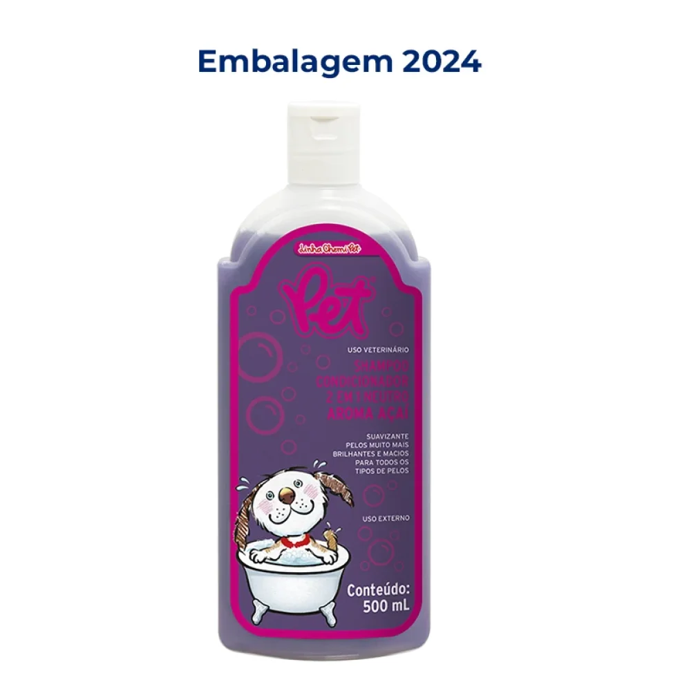 Pet Shampoo Condicionador 2 em 1 Açaí