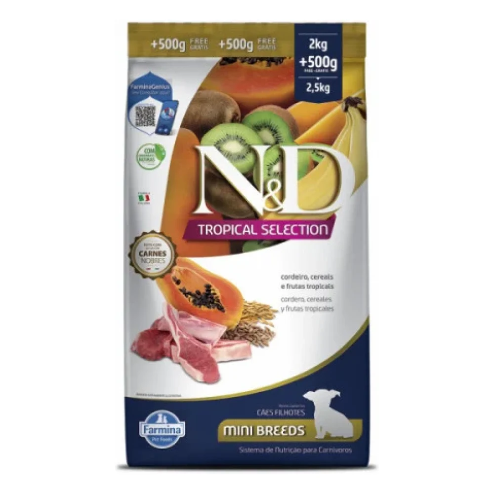 N&D Tropical Selection Canine Frango Adult Cordeiro Mini