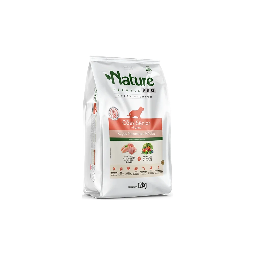 Alinutri Nature Fórmula PRO SENIOR +7 Cães Raças Pequenas e Médias