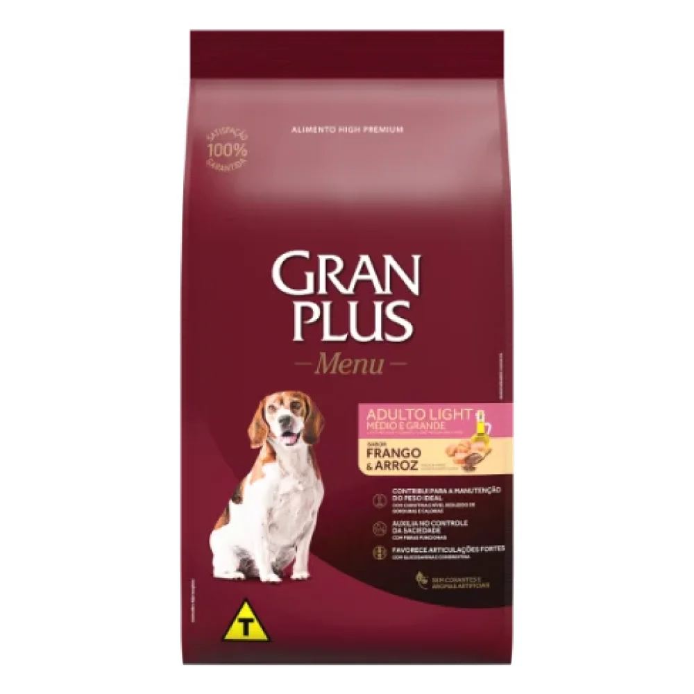 Granplus Menu Cão Adulto Light Médio Grande