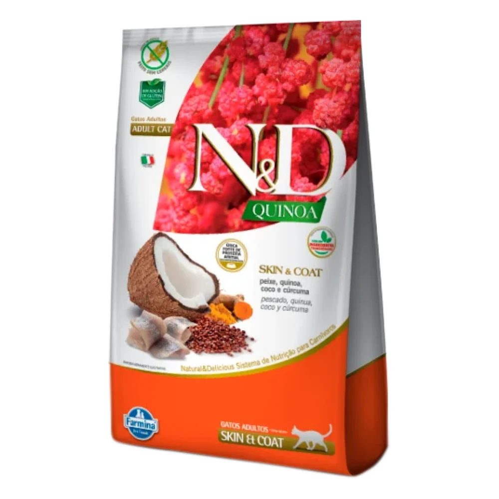 N&D Quinoa Feline Skin & Coat Peixe