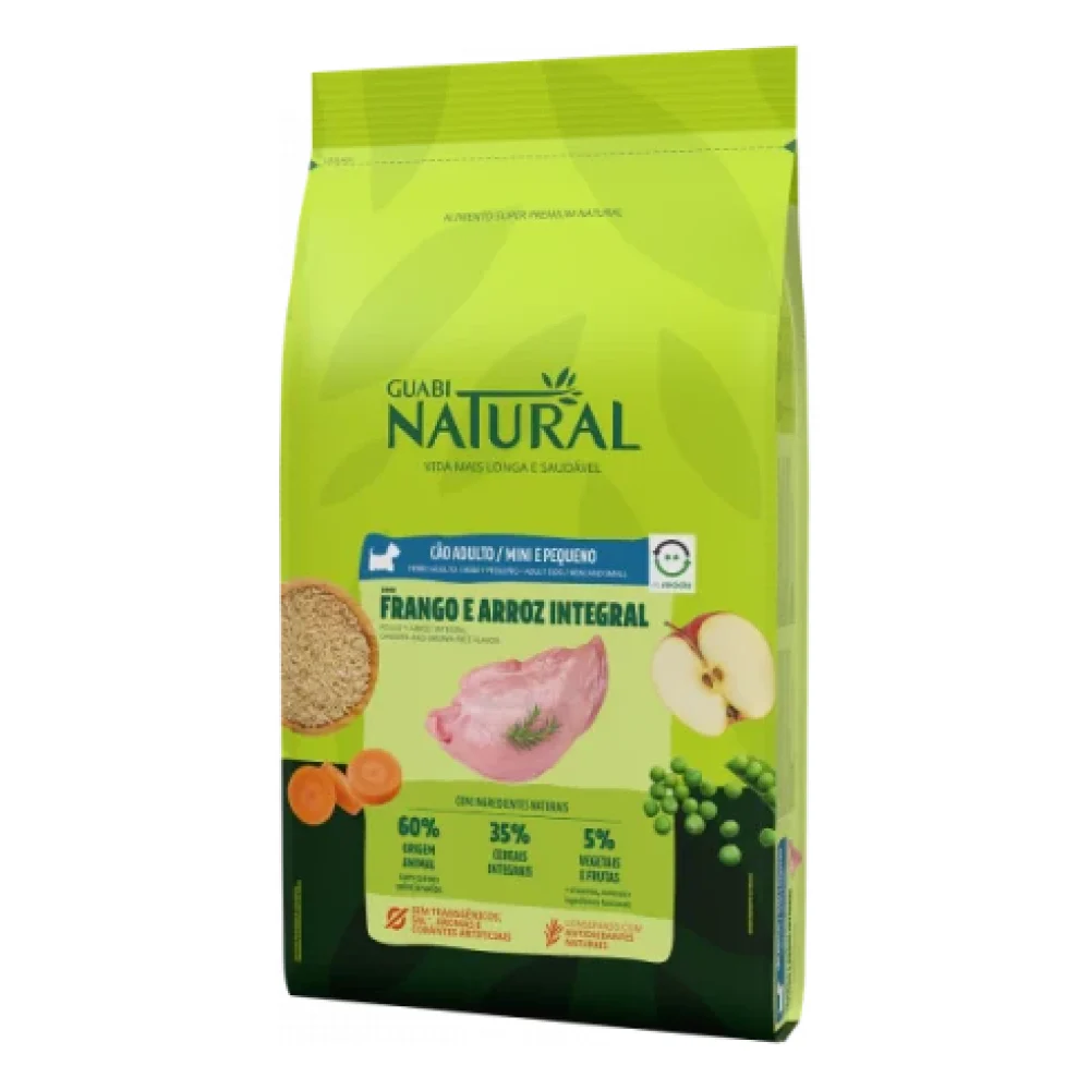 Guabi Natural Cão Adulto Mini Pequeno Frango e Arroz