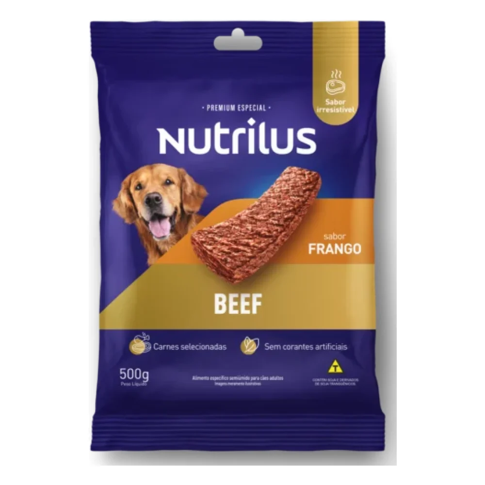 Bifinho Nutrilus para Cães Adultos Sabor Frango