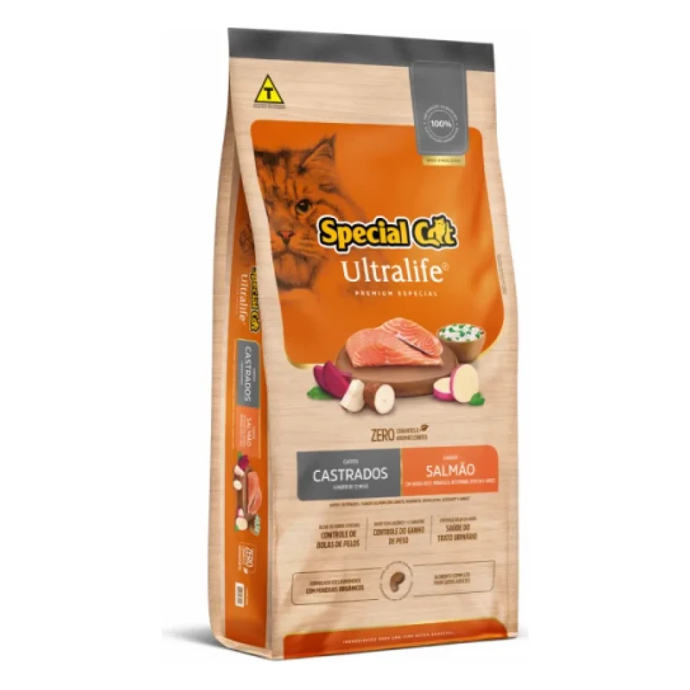 Special Cat Ultralife Castrados Salmão e Arroz