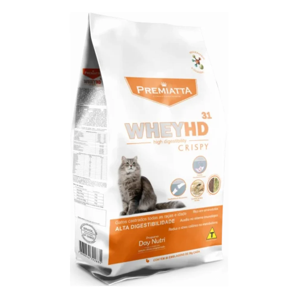Premiatta Whey HD Crispy Gatos Castrados