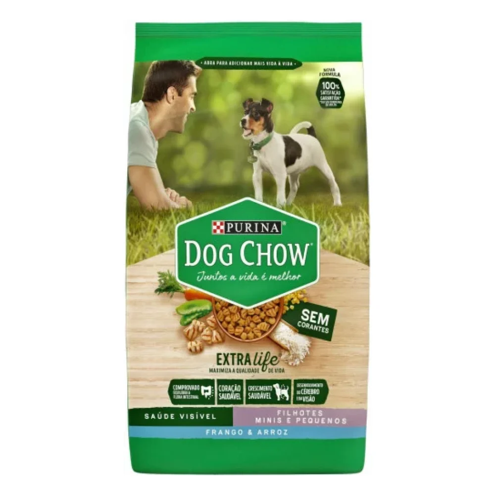 Purina® Dog Chow® Filhotes Raças Pequenas Frango e Arroz