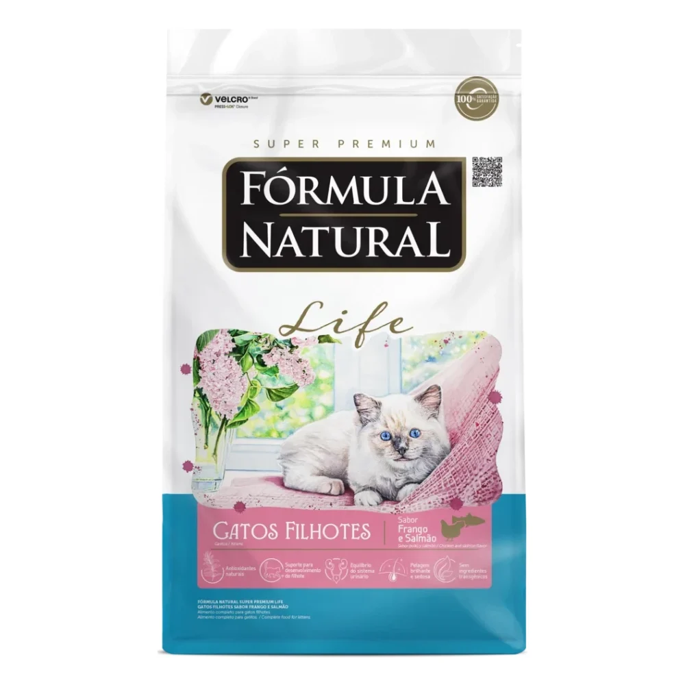 Fórmula Natural Life Gatos Filhotes Salmão e Frango