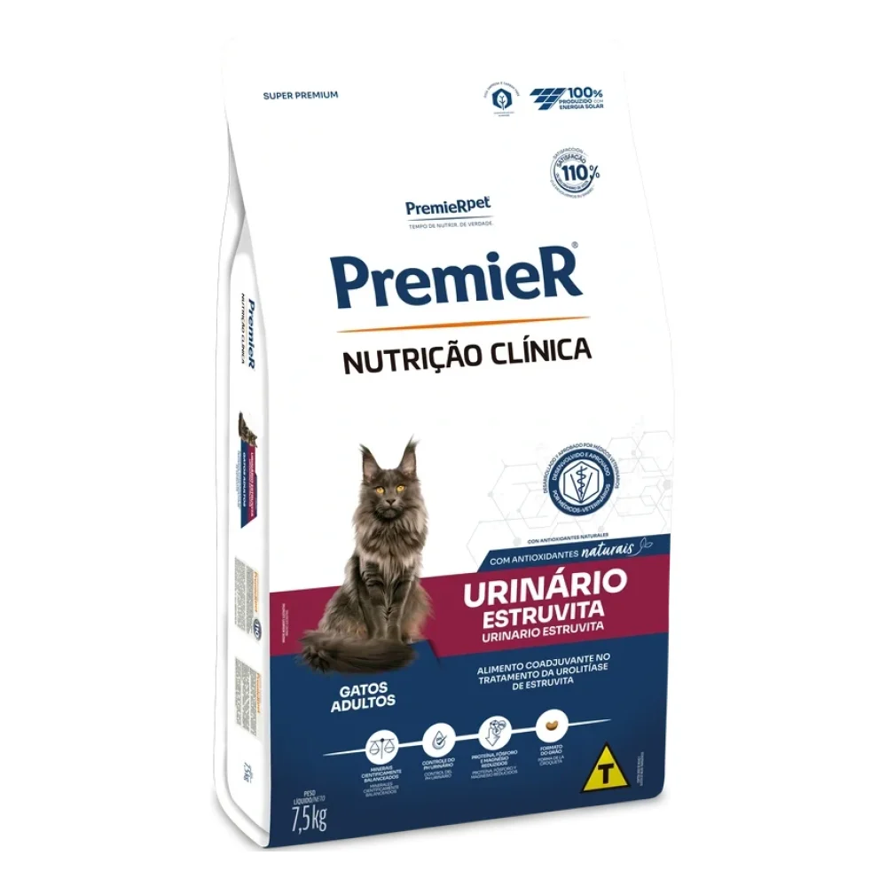 PremieR® Nutrição Clínica Gatos Urinário Estruvita
