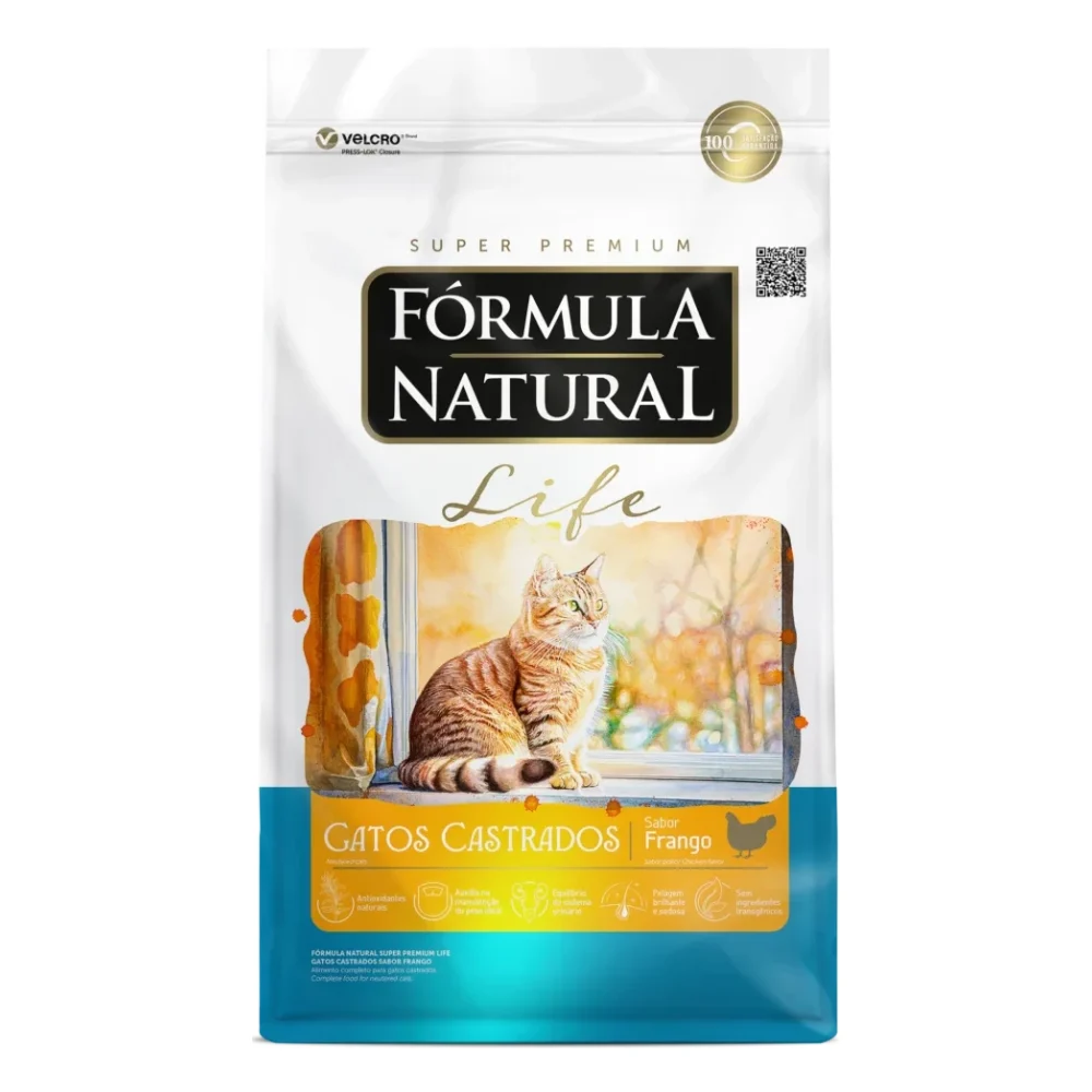 Fórmula Natural Super Premium Gatos Adultos Castrados Sabor Frango