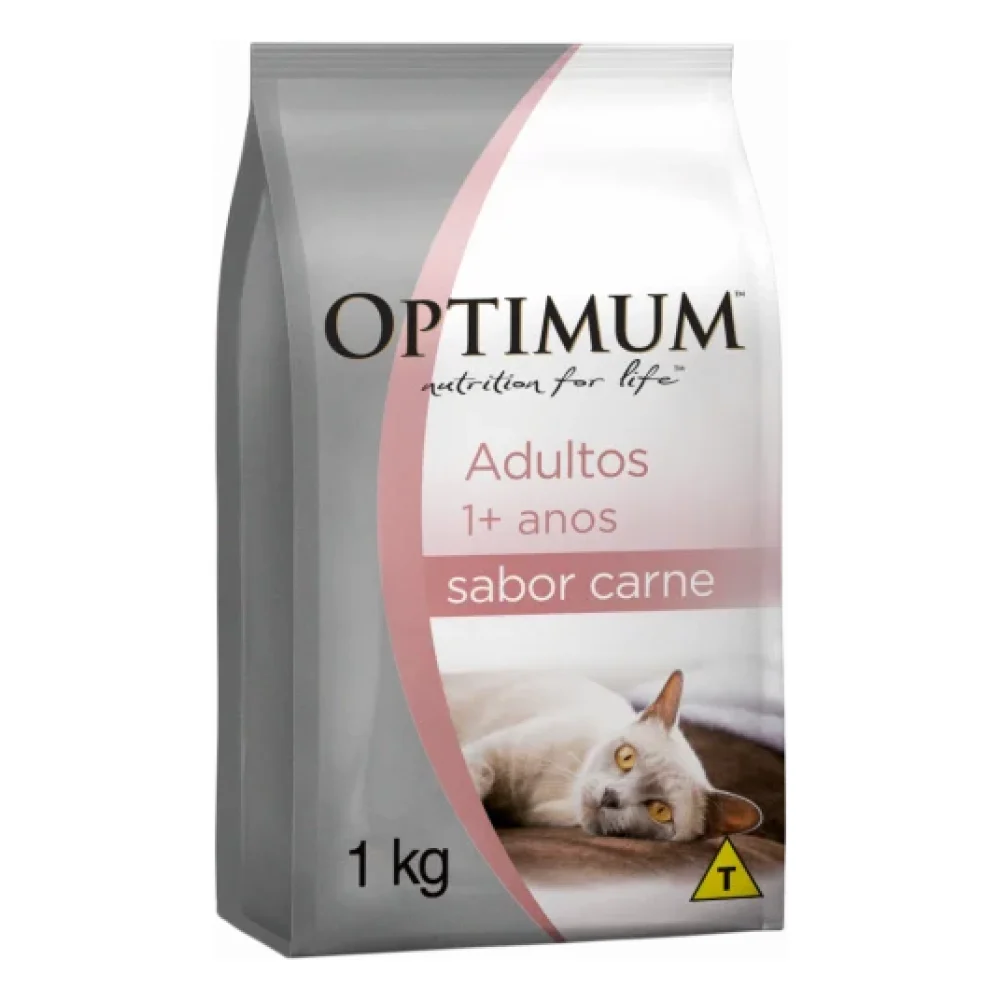 OPTIMUM™ Gatos Adultos - Carne — Pacote (1 kg)