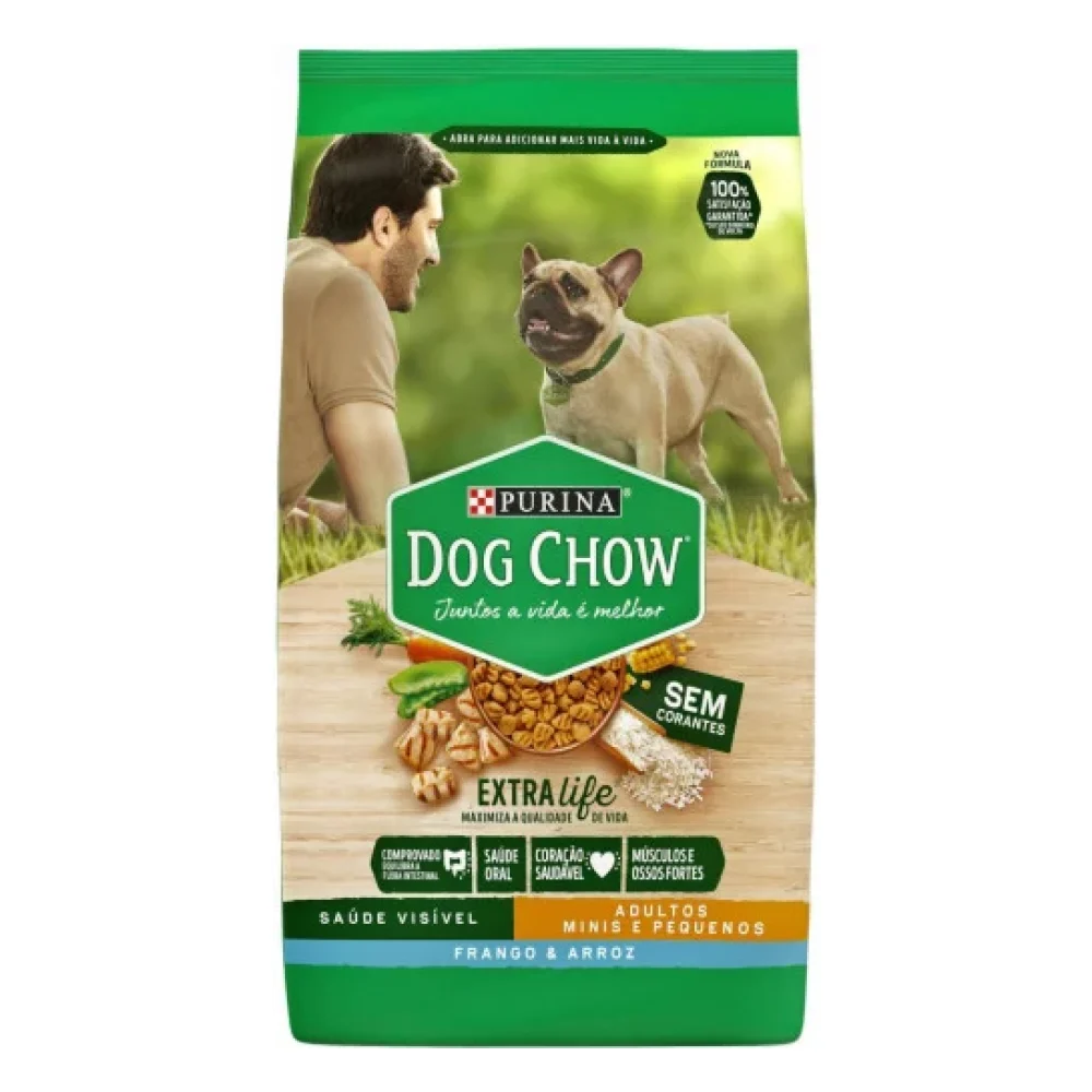 Purina® Dog Chow® Adultos Raças Pequenas Frango e Arroz