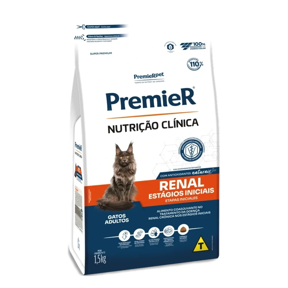 PremieR® Nutrição Clínica Gatos Adultos Renal Estágios Iniciais