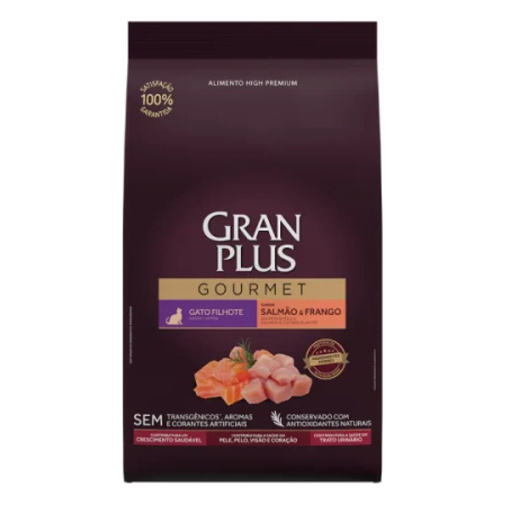 Granplus Gourmet Gato Filhote Sabor Salmão e Frango
