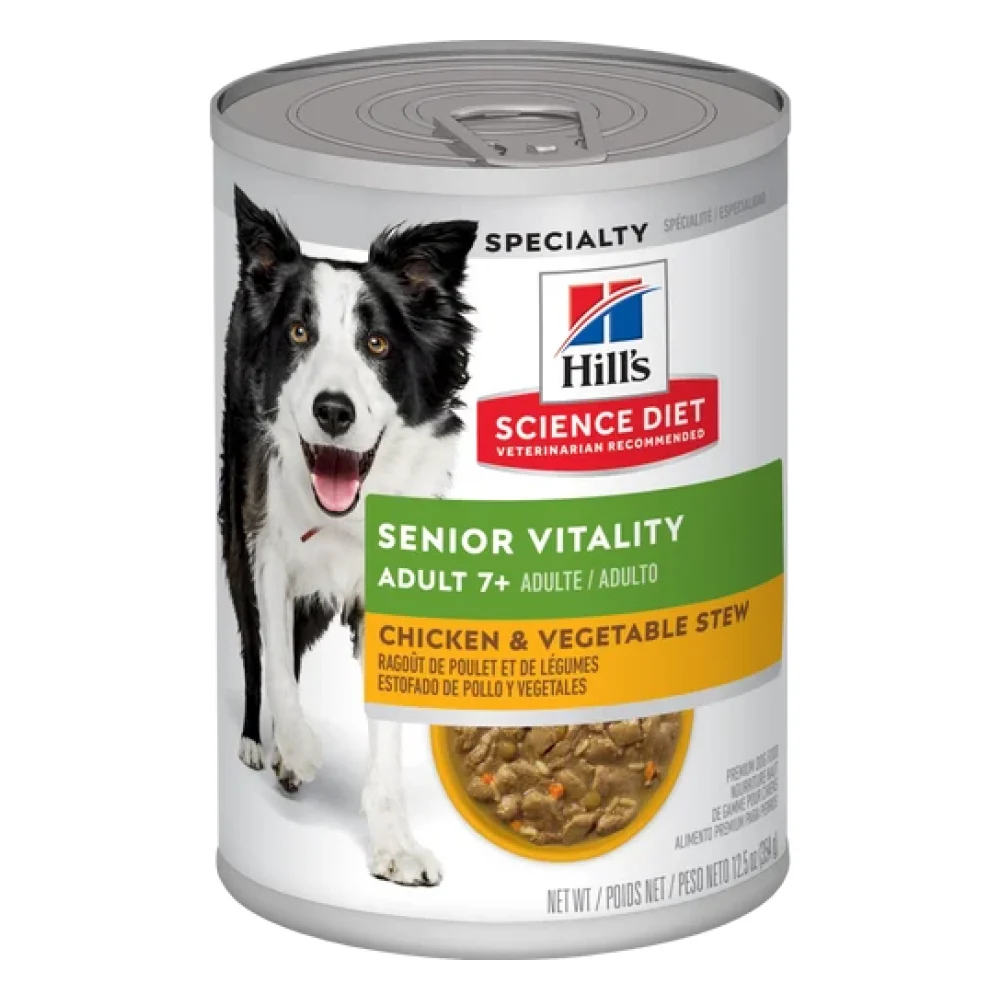 Hill’s Science Diet Specialty Canine Adult 7+ Senior Vitality Chicken & Vegetable - Stew