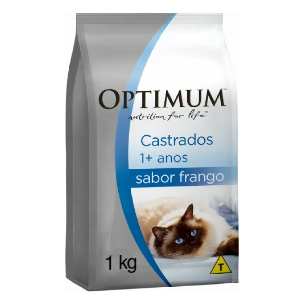 OPTIMUM™ Gatos Adultos Castrados - Frango