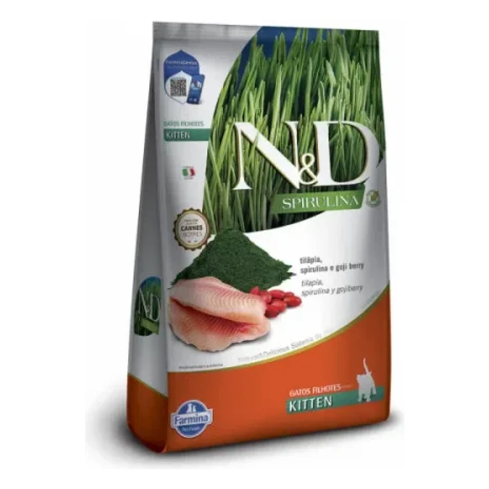 N&D Spirulina Feline Tilápia Kitten