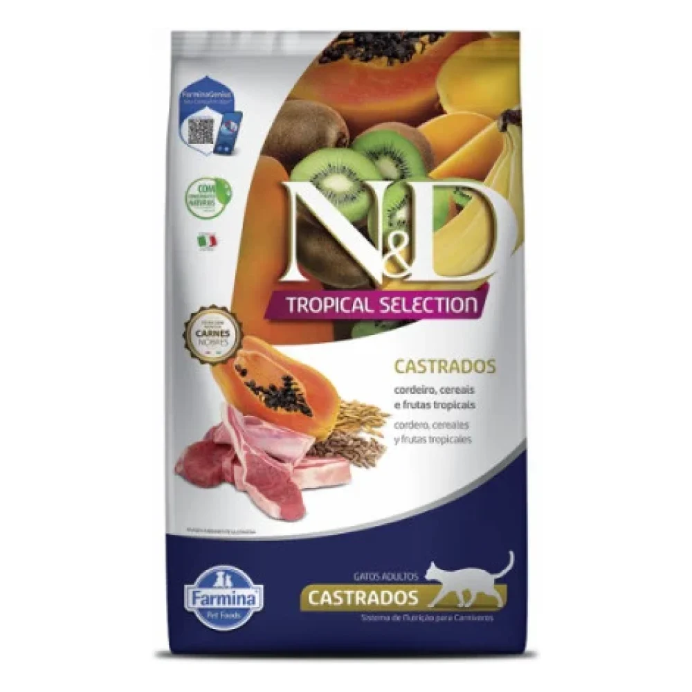 N&D Tropical Selection Feline Cordeiro Adult Castrados