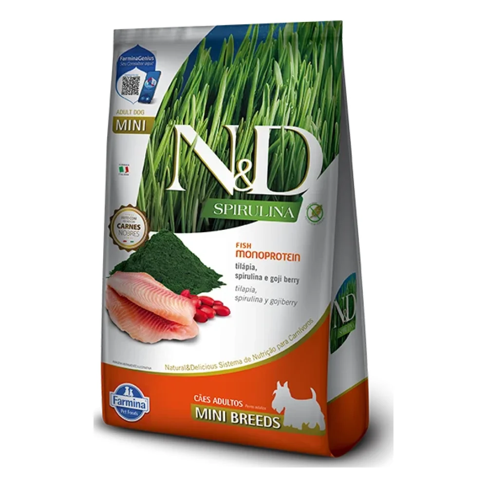 N&D Spirulina Canine Tilápia Adult Mini