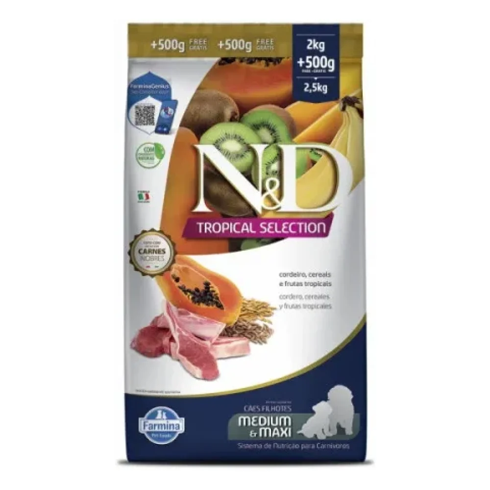N&D Tropical Selection Canine Puppy Cordeiro Medium & Maxi