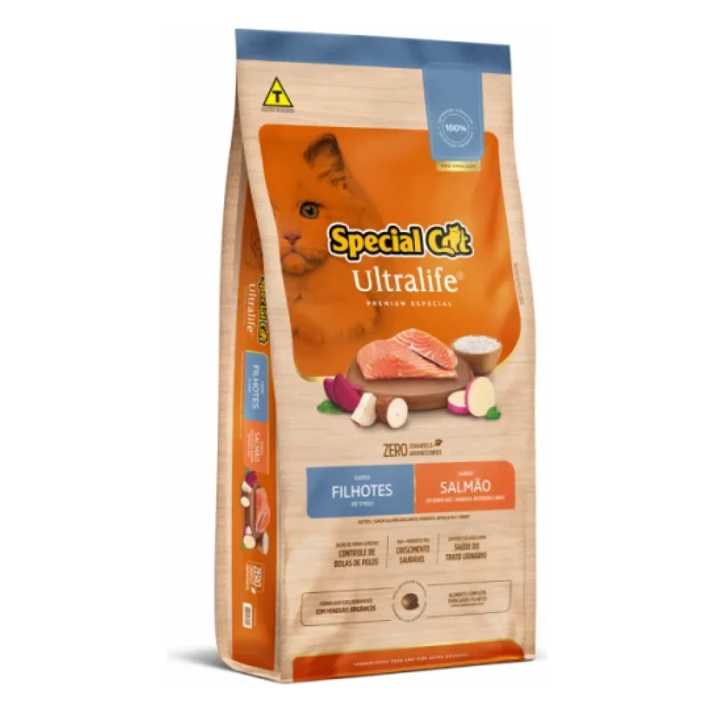 Special Cat Ultralife Filhotes Salmão e Arroz