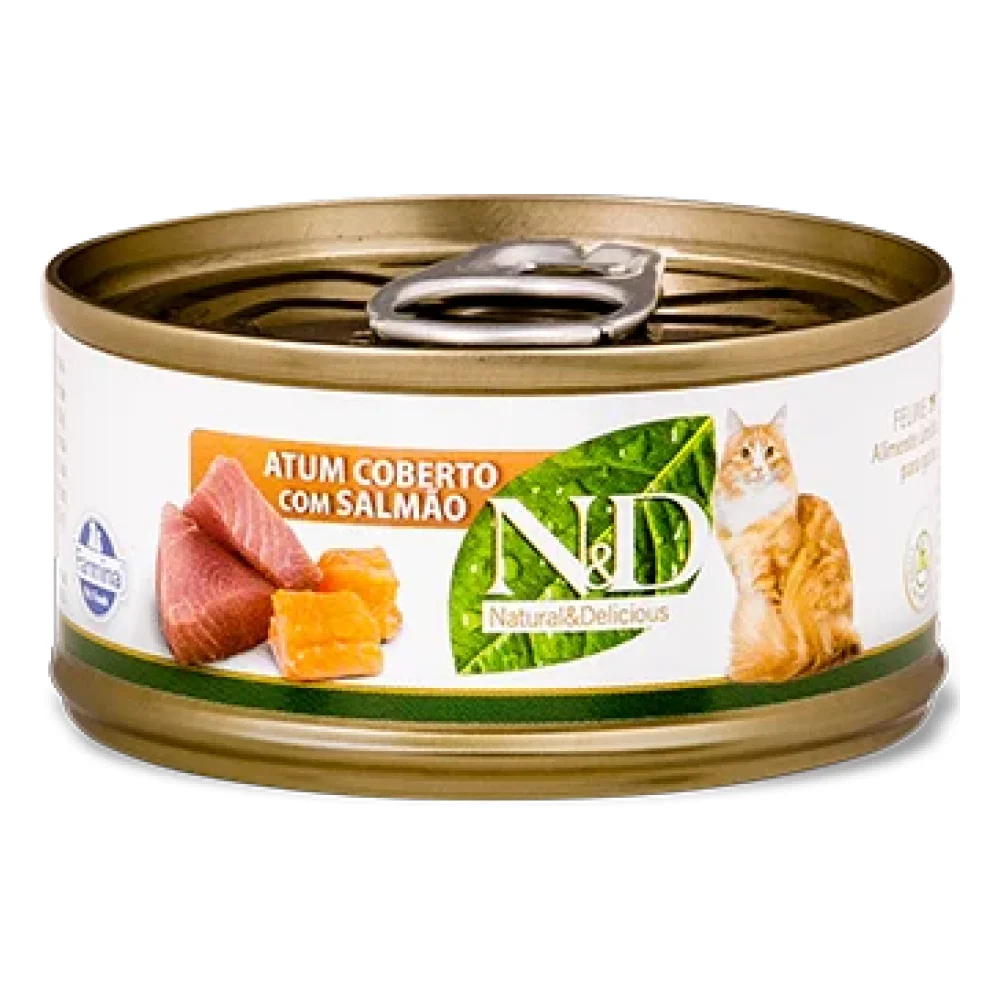N&D Feline Atum com Cobertura de Salmão
