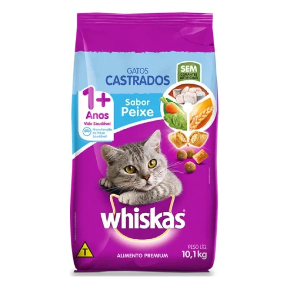 Whiskas® Adulto Gatos Castrados sabor Peixe