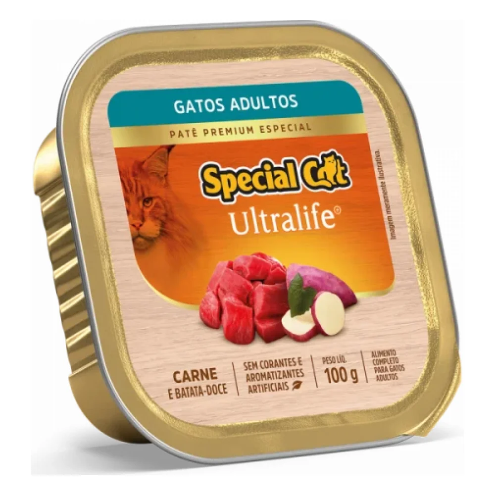 Special Cat Ultralife Patê Adultos Sabor Carne