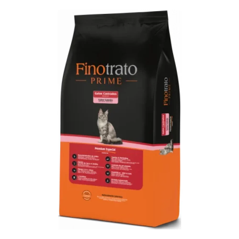 Finotrato Prime Salmão Gatos Castrados