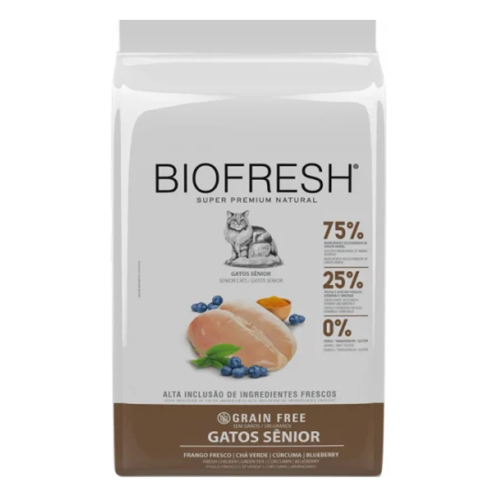 Biofresh Gato Grain Free Sênior Sabor Peixe Branco
