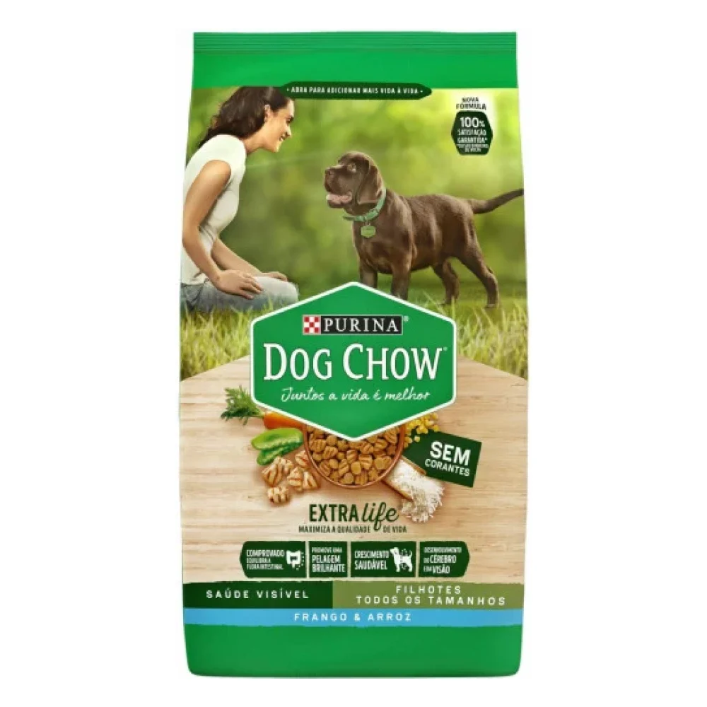 Purina® Dog Chow® Filhotes Frango e Arroz
