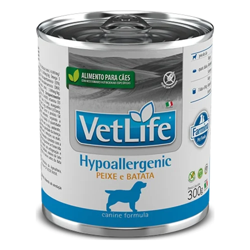 Vet Life Canine Wet Hypoallergenic Peixe & Batata