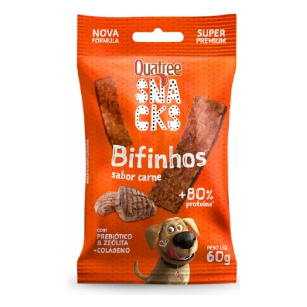 Quatree Snacks Bifinhos - Sabor Carne