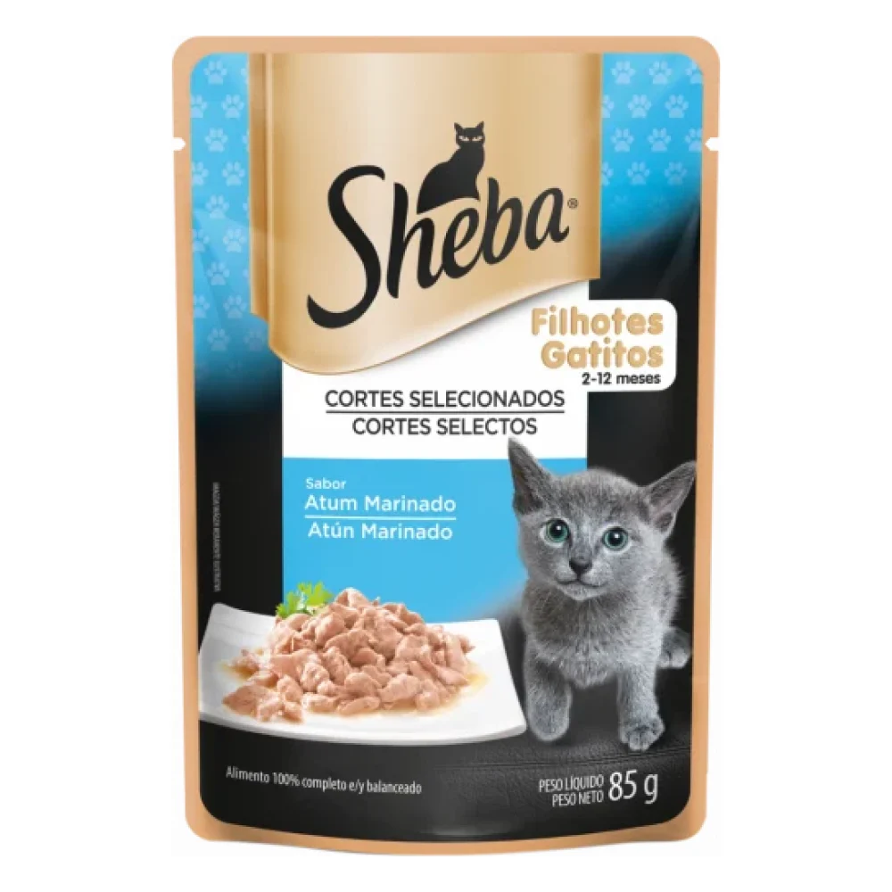 SHEBA® Cortes Selecionados Filhotes Sabor Atum Marinado